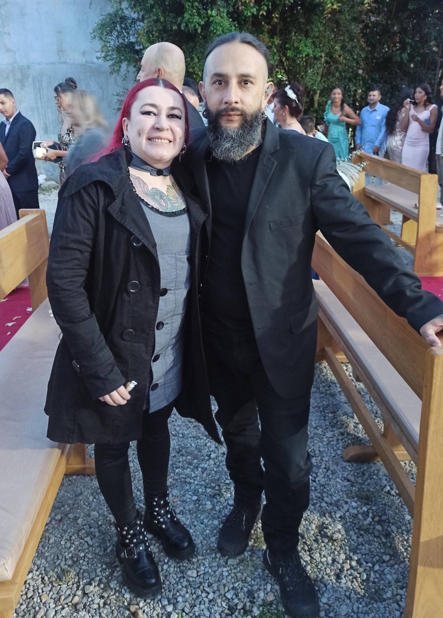 Foto de los artistas Lina y Faber